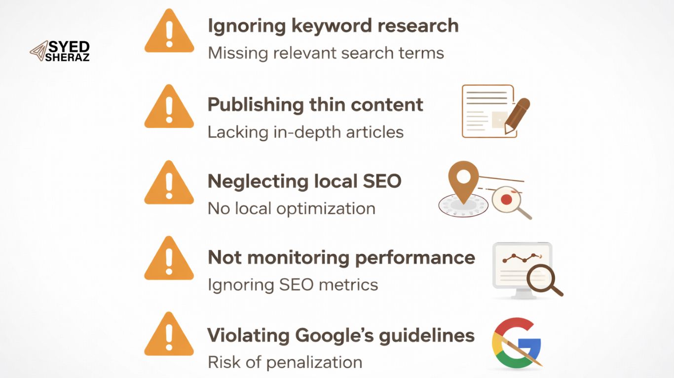 Common Mistakes Lawyers Make With SEO by Syed Sheraz